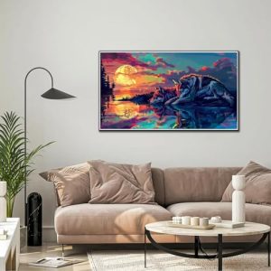 DIY Night Craft Art Painting Kit Acrylic Pigment Drawing Paintwork for Gifts