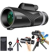 GOHHME 10-30 X 50 Monocular Telescope Monoculars for Adults BAK4 Prism Multi-coated with Smartpho...