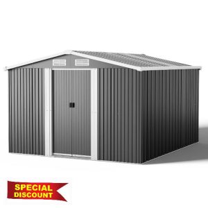 XEMQENER Large Garden Storage Shed with Base
