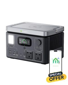 GROWATT Vita 550 Portable Power Station: Solar Generator with 538Wh LiFePO4 Battery