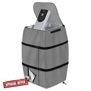 Winning Universal Thermal Cover Universal Inflatable Spa Water Heater Pump Cover for Hot Tub 43x38x54cm(gray)