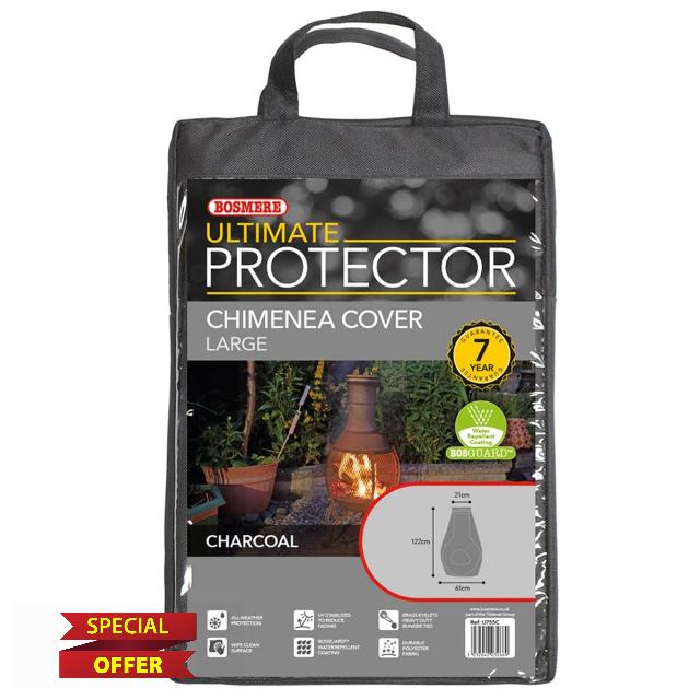 Bosmere Ultimate Protector Large Chimenea Cover Large Charcoal U755C