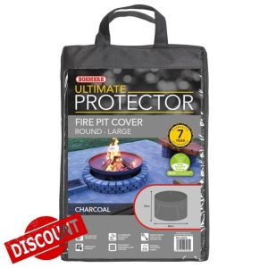 Bosmere Ultimate Protector Round Fire Pit Cover Large Charcoal U765C