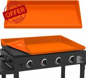 Silicone Griddle Cover Mat for Blackstone : Durable Grill Accessories Full Wrap-Around Griddle Flat Top Cover Food-Grade Protection Grill Buddy Mats (22 inch)