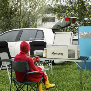 Portable Compressor Camping Fridge Freezer with ECO/MAX Modes