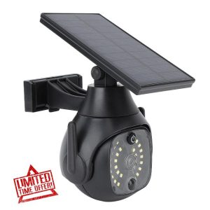 Fockety Solar Powered Fake Security Camera