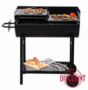 Charcoal Barbecue Grill with Trolley