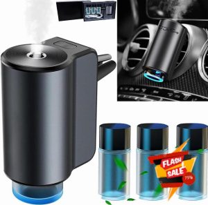 2024 Electric Car Air Freshener Diffuser with 3 Natural Aroma (Cologne/Chanell/Hiltonn)