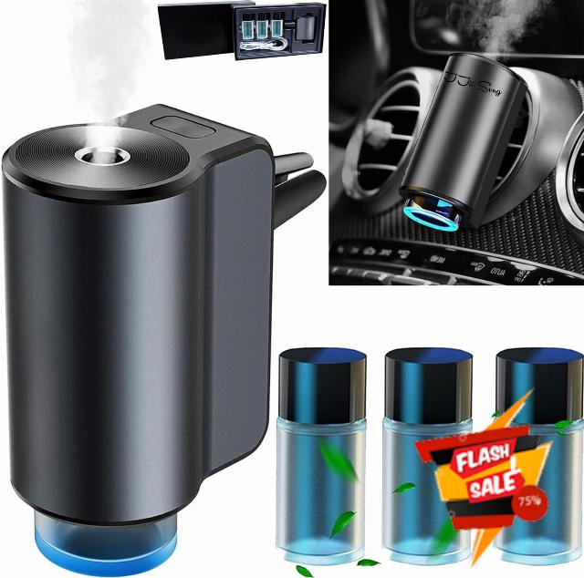 2024 Electric Car Air Freshener Diffuser with 3 Natural Aroma (Cologne/Chanell/Hiltonn)