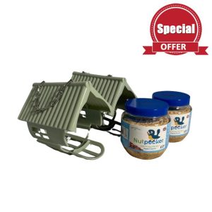 Grumpy Gardener NutPecker Hanging Bird Feeder House - Wild Birds Weatherproof Feeding Station