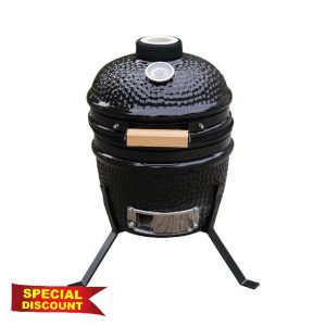 Alivio Kamado 13" Ceramic Mini BBQ Grill Smoker Egg Charcoal Cooking Oven