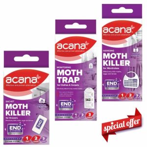 ReubsRetail Moth Protection Bundle - Includes 20 Pack Sachet Moth Killer