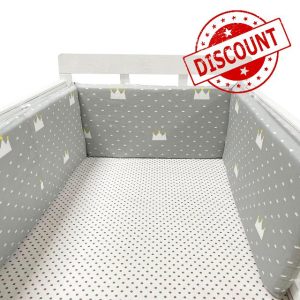 AmphaDeco Breathable Crib Bumper