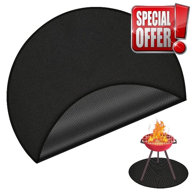 NQEUEPN 48in Fireplace Floor Protector