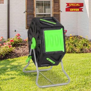 Rantry Tumbling Composter 60x43x74 cm 70 L Polypropylene Composters