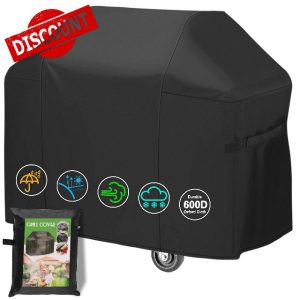 SEYBAO Waterproof BBQ Cover 600D Oxford Heavy Duty Large Barbecue Cover 57inch Windproof