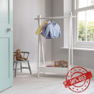 Noa and Nani Orvar Clothes Rack Organiser in Classic White