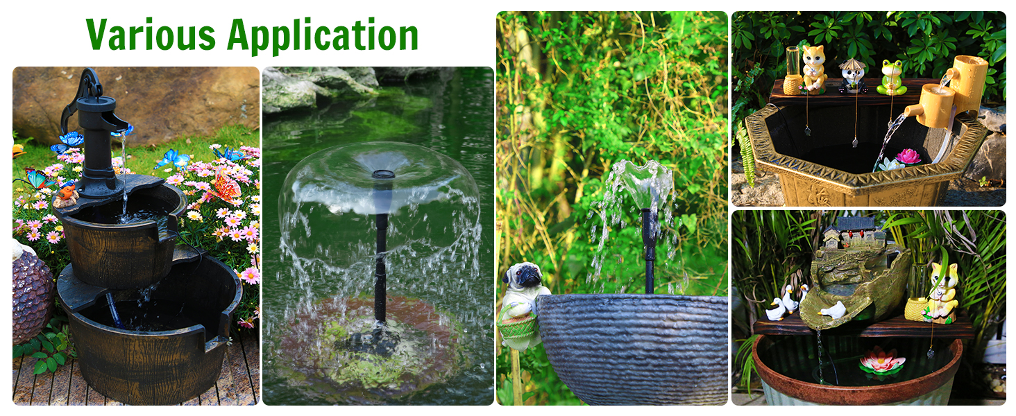 solar water fountain