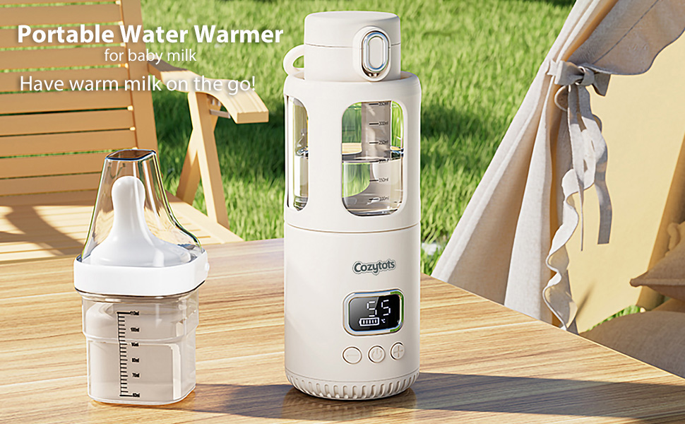 Cozytots portable water warmer for baby milk