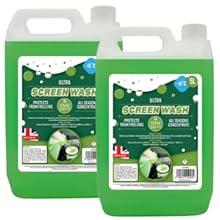 5L green ultra car screenwash all seasons effective down to -16°C concentrate smear free