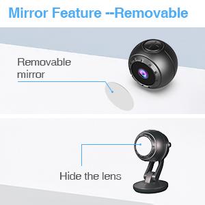 Small Mini Camera 1080P HD Small Portable Cordless Outdoor Home Security Surveillance Camera