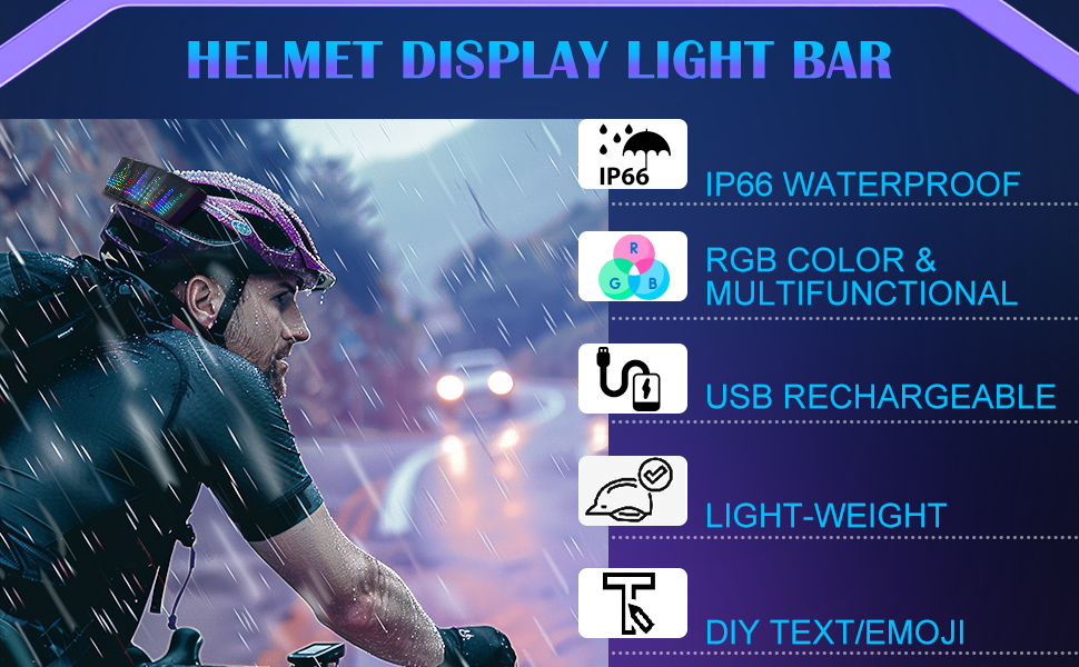 bike helmet light lights cycling motorbike mount rechargeable rear with led light