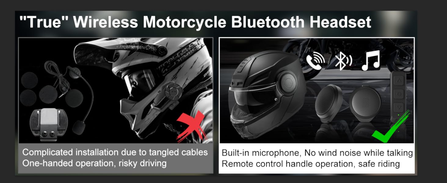 Bluetooth Headset For Motorcycle