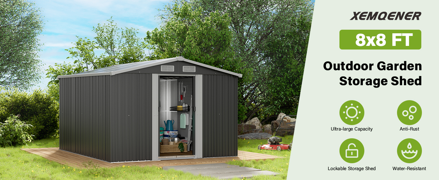 Large Garden Storage Shed