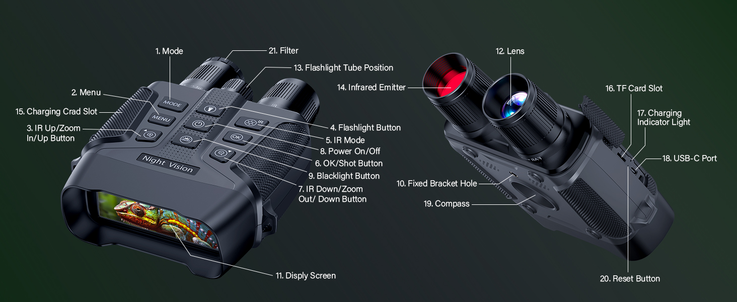 Night Vision Binoculars Goggles