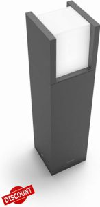 Philips LED Arbour Outdoor Pedestal Light [Anthracite - Cool White] For Outdoor Path Lighting