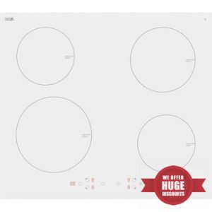 electriQ 60cm 4 Zone Plug In Induction Hob - White