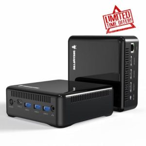 Mini PC Latest 16GB 512GB SSD 12th Gen N95(Up to 3.4GHz) Mini Desktop Computer with Wi-Fi 6/Bluetooth 5.0/3*HDMI 2.0/3*USB 3.0/4K HDMI*3 4K@60Hz UHD Triple Screen Display for Education/Office/Business