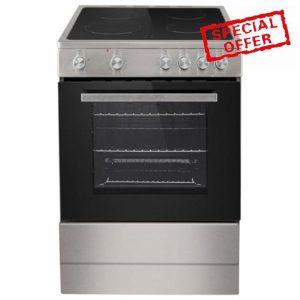 electriQ 60cm Electric Cooker - Stainless Steel