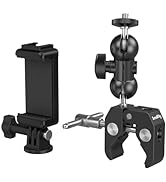 SMALLRIG Super Clamp with Double Crab-Shaped Clamps, Double Camera Clamp, Magic Arm Double Ball H...