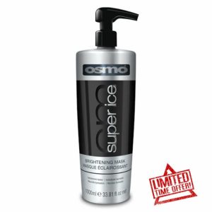 Osmo Super Ice Brightening Mask. Pigmented Black Intensive Mask to Brighten Blonde Hair. Jojoba Oil & Aloe Vera. 1000ml.