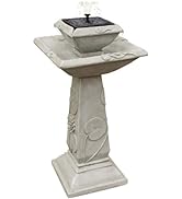Primrose 71cm Classic Free Standing Maleda Bronze Bird Bath Water Feature Fountain