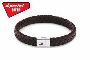 Tommy Hilfiger Jewelry Men's Leather Bracelet Brown - 279033
