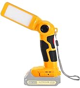 YEX-BUR LED Torch for Milwaukee 18V M18 Li-ion Battery, 35W 2000LM Bright Handheld Flashlight wit...