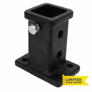 AOWINHIT 2in Bolt On Receiver Tube Trailer Hitch Receiver Adapter for Pickup Trucks Universal