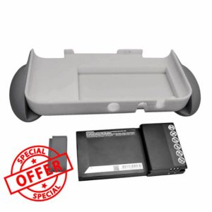 Customized New3DSXL Extra Large Rechargeable Battery Pack 5000mAh + Special Grip Cover