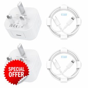 USB C Charger Plug for iPhone Charger [Apple MFi Certified] 2Pack 20W USB C Plug Fast Charge Power Adapter with 6FT Lightning Cable for iPhone 14 13 12 11 Pro Max SE XS XR 8 Plus SE