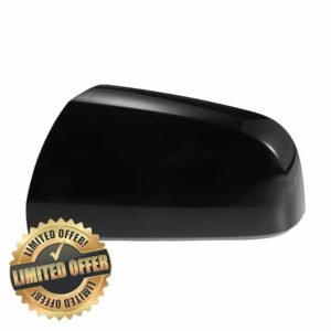 X AUTOHAUX Car Rear View Left Side Mirror Cover Cap Replacement Gloss Black for Vauxhall Zafira B MK2 2009-2014 Mirror Guard Covers Exterior Decoration Trims