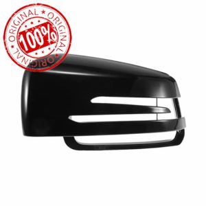 X AUTOHAUX Car Rear View Left Side Mirror Cover Cap Replacement Gloss Black for Mercedes Benz a Class W176 B Class C Class Mirror Guard Covers Exterior Trims