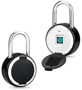 Tuya Smart Padlock Biometric Fingerprint Lock USB Charging Waterproof Electronic Locks Keyless Se...