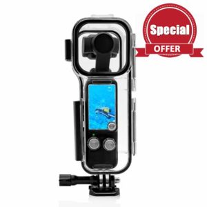 Andoer Waterproof Case for OSMO Pocket 3 Diving Case for Sports Camera Waterproof Case Underwater Protector Case 45M Diving Case Photography Accessory