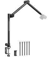 SMALLRIG Cool Ballhead Arm Super Clamp Mount Multi-Function Double Ball Adapter with Bottom Clamp...