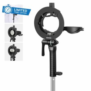 Neewer CRB2 S Type Bracket Holder with Bowens Mount