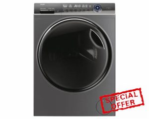 Haier I-Pro Series 7 Plus HW80-B14979S8 8KG Load Capacity 1400RPM Spin Speed 14 Programs WIFI Graphite Direct Motion Freestanding Washing Machine - A Class Energy