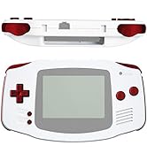eXtremeRate White Replacement Full Set Buttons for Gameboy Advance GBA - Handheld Game Console NO...