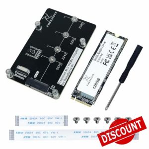 FREENOVE M.2 NVMe Adapter for Raspberry Pi 5 with 128GB SSD